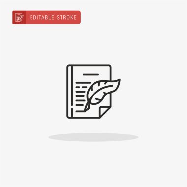 Harf simgesi vektörü. Sunum için harf simgesi.