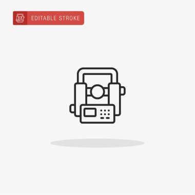 Ekipman ikonu vektörü. Sunum için donanım simgesi.