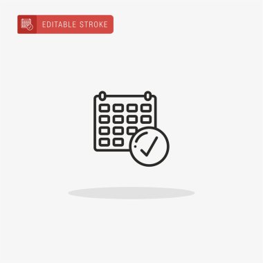 Simge vektörünü ayarla. Sunum için zamanlama simgesi.