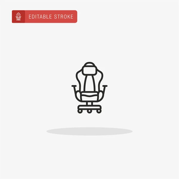 Stoel Icoon Vector Stoel Pictogram Voor Presentatie — Stockvector