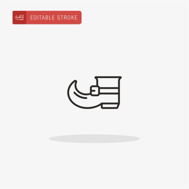 Ayakkabı ikonu vektörü. Sunum için ayakkabı simgesi.