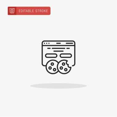 Tarayıcı simge vektörü. Sunum için tarayıcı simgesi.