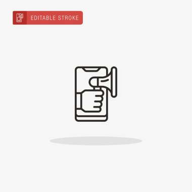 Mobil simge vektörü. Sunum için mobil simge.