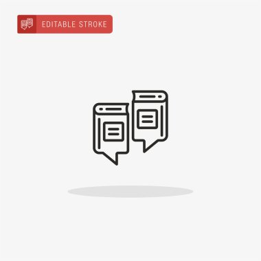 Edebiyat ikonu vektörü. Sunum için edebiyat simgesi.