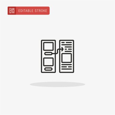 İkon vektörünü besle. Sunum için kaynak simgesi.