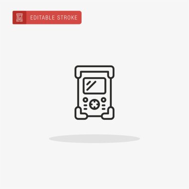 Ekipman ikonu vektörü. Sunum için donanım simgesi.