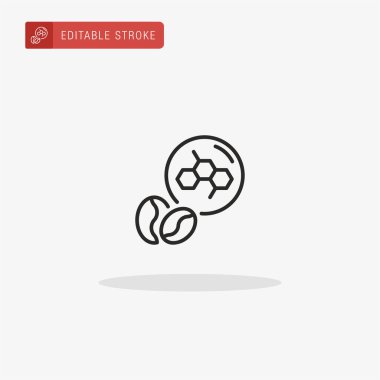 Fasulye ikonu vektörü. Sunum için fasulye simgesi.