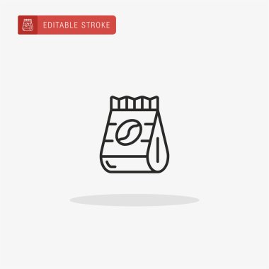 Fasulye ikonu vektörü. Sunum için fasulye simgesi.