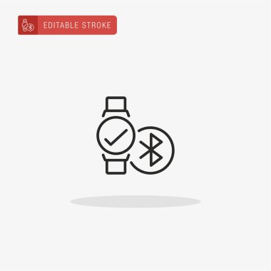 Bluetooth simge vektörü. Sunum için Bluetooth simgesi.