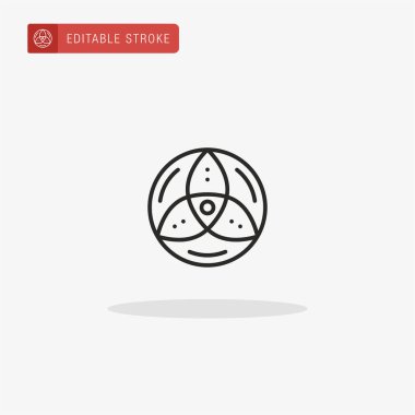 Sembol simgesi vektörü. Sunum için sembol simgesi.