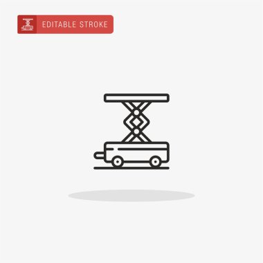 Simge vektörünü kaldırın. Sunum için kaldırma simgesi.