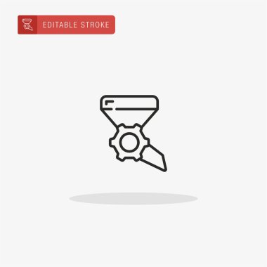 Öğütücü simge vektörü. Sunum için Öğütücü simgesi.