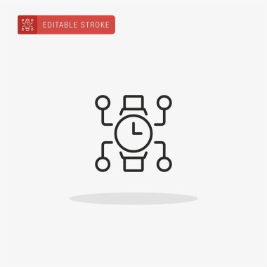 Bağlantı simgesi vektörü. Sunum için bağlantı simgesi.