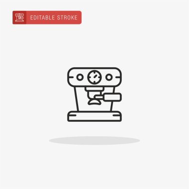 Makine simgesi vektörü. Sunum için makine simgesi.