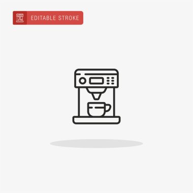 Makine simgesi vektörü. Sunum için makine simgesi.