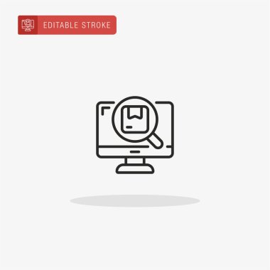 Bilgisayar simgesi vektörü. Sunum için bilgisayar simgesi.