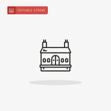 İstasyon simgesi vektörü. Sunum için istasyon simgesi.