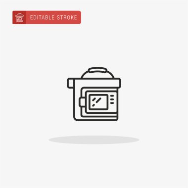 Cam Kayıt Simgesi Vektörü. Sunum için Cam Kayıt simgesi.