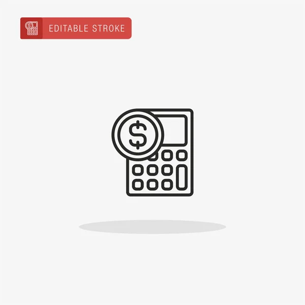 Calculator Icon Vector Calculator Icon Presentation — Stock Vector