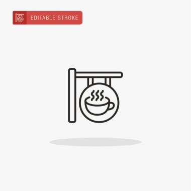 Simge vektörünü imzala. Sunum için imza simgesi.