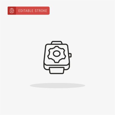 Ayarlar simge vektörü. Sunum için ayar simgesi.