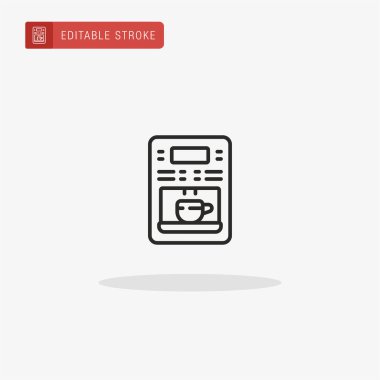 Makine simgesi vektörü. Sunum için makine simgesi.