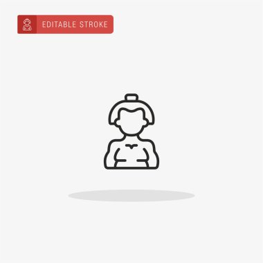 Sumo simge vektörü. Sunum için Sumo simgesi.