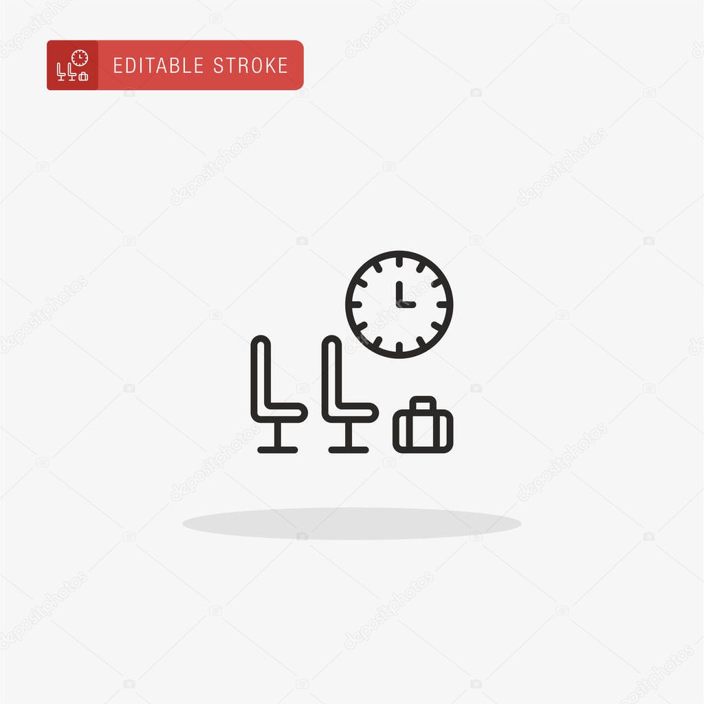 Waiting Room icon vector. Waiting Room icon for presentation.
