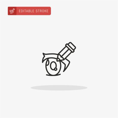 Göz simgesi vektörü. Sunum için göz simgesi.