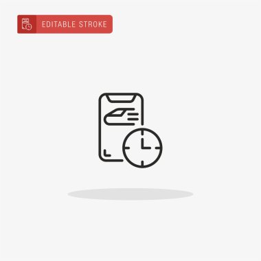 Mobil simge vektörü. Sunum için mobil simge.