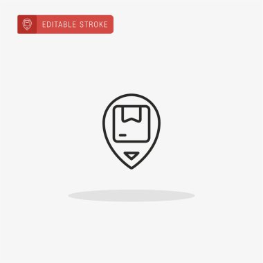 Konum simgesi vektörü. Sunum için konum simgesi.