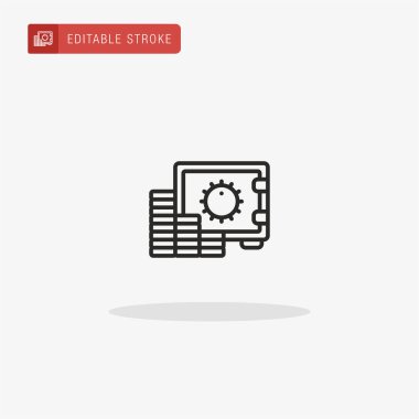 Güvenli simge vektörü. Sunum için güvenli simge.