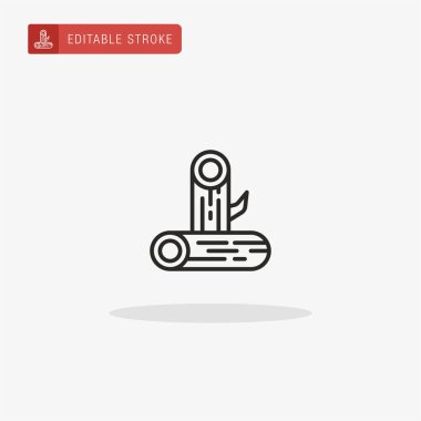 Günlük kaydı simgesi vektörü. Sunum için günlük simgesi.