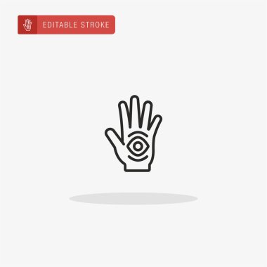 El simgesi vektörü. Sunum için el simgesi.