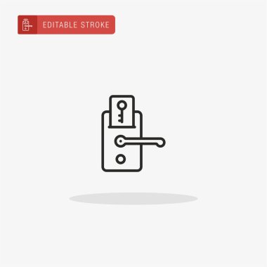 Simge vektörünü kilitle. Sunum için simgeyi kilitle.