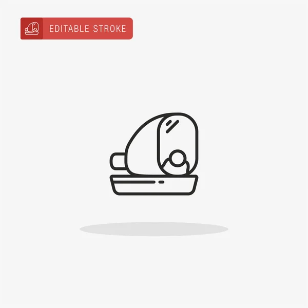 Roast Icon Vector Roast Icoon Voor Presentatie — Stockvector