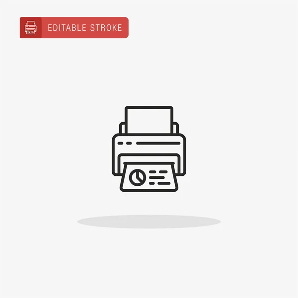 Printer Icon Vector Printer Icon Presentation — Stock Vector