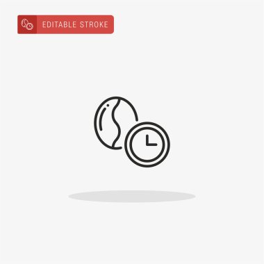 Fasulye ikonu vektörü. Sunum için fasulye simgesi.