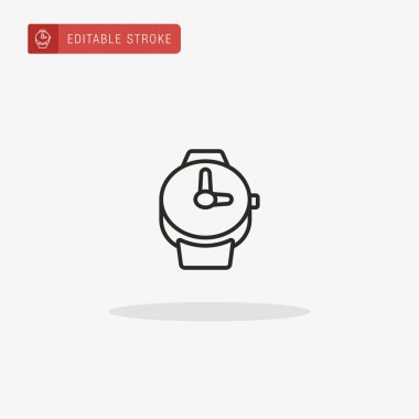 Zaman simgesi vektörü. Sunum için zaman simgesi.