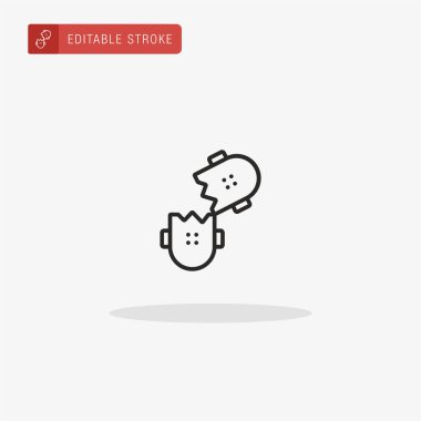 Kaykay ikonu vektörü. Sunum için kaykay simgesi.