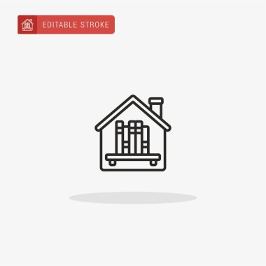 Ev simgesi vektörü. Sunum için ev simgesi.