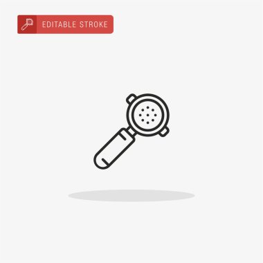 Filtre simgesi vektörü. Sunum için filtre simgesi.