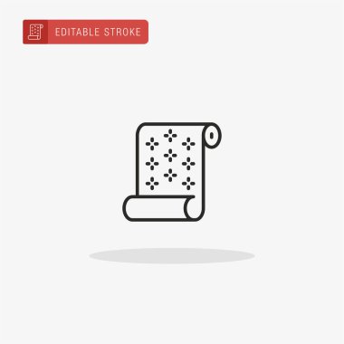 Duvar kağıdı ikonu vektörü. Sunum için duvar kağıdı simgesi.