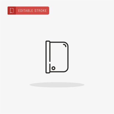 Yayıcı simge vektörü. Sunum için ayırıcı simgesi.