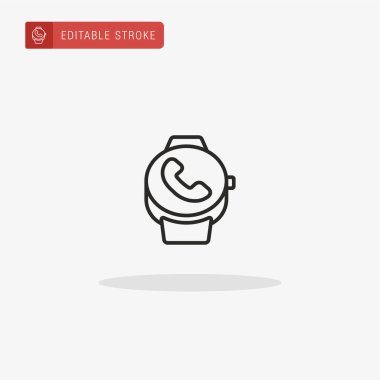 Gelen Arama simgesi vektörü. Sunum için gelen çağrı simgesi.