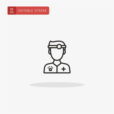 Veteriner ikon vektörü. Sunum için veteriner simgesi.