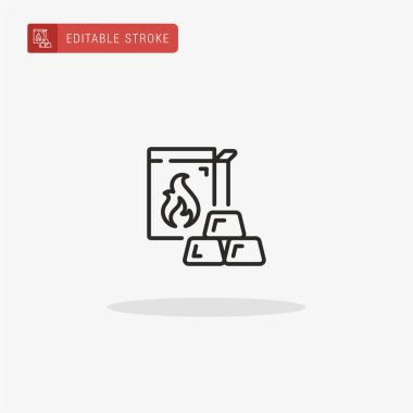 Çakmak simge vektörünü ateşle. Sunum için Ateş Işığı simgesi.