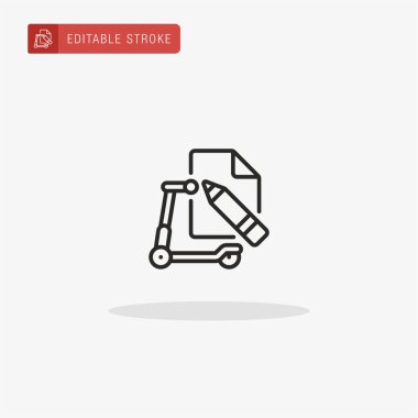 Kontrat simgesi vektörü. Sunum için sözleşme simgesi.