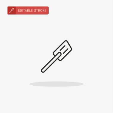 Spatula ikon vektörü. Sunum için Spatula simgesi.