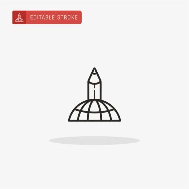 Çevrimiçi Eğitim ikonu vektörü. Sunum için Çevrimiçi Eğitim simgesi.